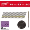 Milwaukee Maskinspik 20°75/Rs/G/C2 1750P