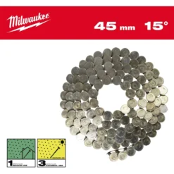 Milwaukee Pappspik 15°/45/Rs/Hdg 1440P