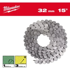 Milwaukee Pappspik 15°/32/Ss/Hdg 2160P