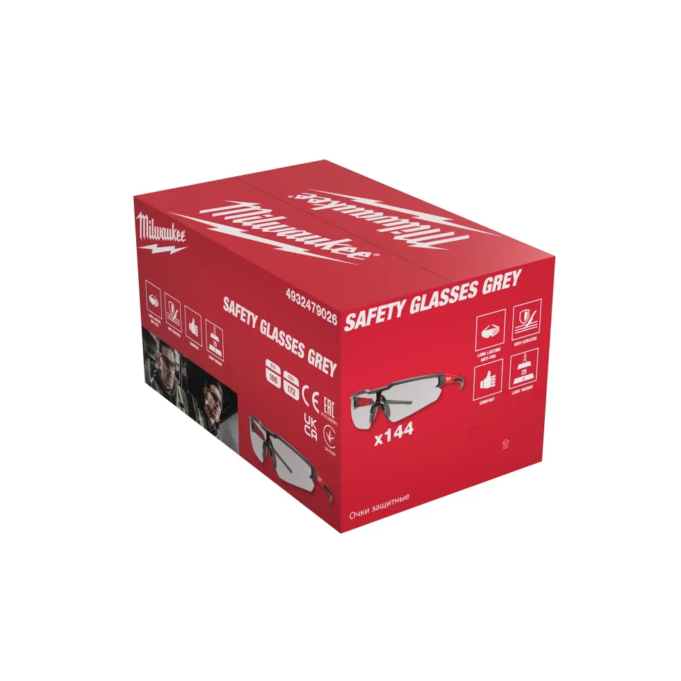 Milwaukee Skyddsglasögon Enhanced 144-pack