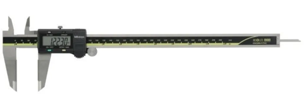 Mitutoyo ABSOLUTE AOS Digimatic Skjutmått 500-168-30 0-12in, 0,0005in hårdmetallbel. skänklar, flat sticka, friktionsrulle, datautgång