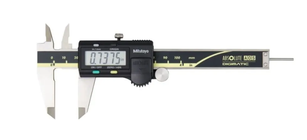 Mitutoyo ABSOLUTE AOS Digimatic Skjutmått 500-195-30 0-4in, 0,0005in, rund sticka, friktionsrulle