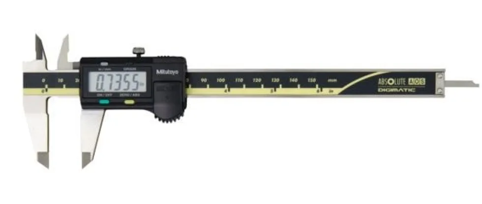 Mitutoyo ABSOLUTE AOS Digimatic Skjutmått 500-202-30 0-6in, 0,0005in, flat sticka, datautgång