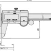 Mitutoyo ABSOLUTE AOS Digimatic Skjutmått 573-191-30 med konstant mättryck 0-180mm, 0,01mm, datautgång