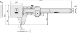 Mitutoyo ABSOLUTE AOS Digimatic Skjutmått 573-191-30 med konstant mättryck 0-180mm, 0,01mm, datautgång