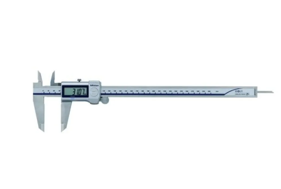 Mitutoyo ABSOLUTE Digimatic Skjutmått 500-714-20 CoolantProof 0-300mm, 0,01mm, flat sticka, IP67, friktionsrulle, datautgång
