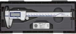 Mitutoyo ABSOLUTE Digimatic Skjutmått 500-733-20 CoolantProof 0-6in, 0,0005in hårdmetallbel. skänklar, flat sticka, IP67, friktionsrulle