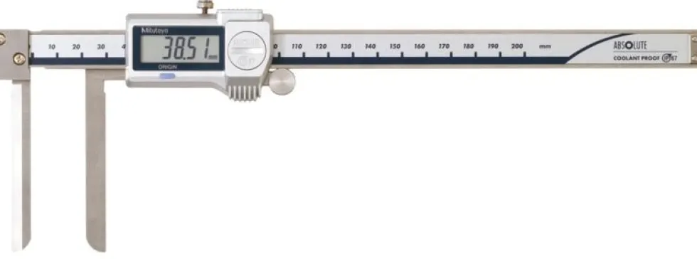Mitutoyo ABSOLUTE Digimatic Skjutmått 573-642-20 10,1-200mm, 0,01mm knivformade skänklar, IP67, friktionsrulle, datautgång