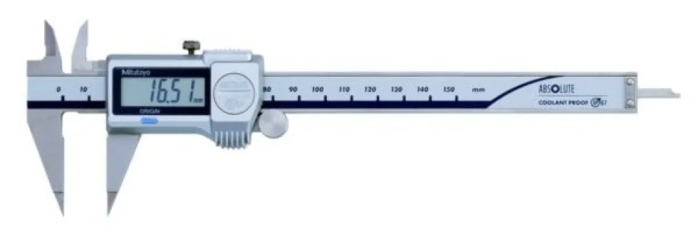 Mitutoyo ABSOLUTE Digimatic Spetsskjutmått 573-621-20 0-150mm, 0,01mm, IP67, friktionsrulle, datautgång
