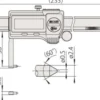 Mitutoyo ABSOLUTE Digimatic Skjutmått 573-746-20 med utåtriktade mätspetsar 0,804-6in, 0,0005in, IP67, friktionsrulle, datautgång