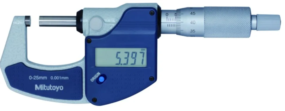 Mitutoyo Digimatic Mikrometer 293-821-30 utvändig 0-25mm, 0,001mm, hårdmetallbelagd