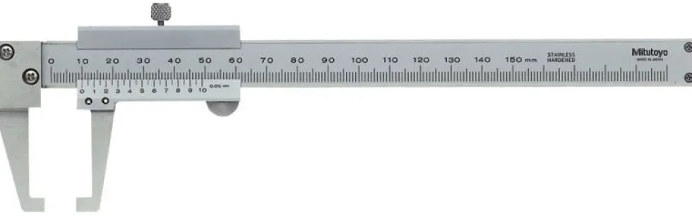 Mitutoyo Nonieskjutmått 536-151 med inåtriktade mätskänklar 0-150mm, 0,05mm