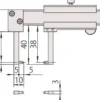 Mitutoyo Nonieskjutmått 536-152 med inåtriktade mätspetsar 0-150mm, 0,05mm