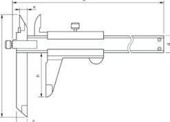 Mitutoyo Nonieskjutmått 536-103 med Offset-funktion 0-300mm, 0,05mm