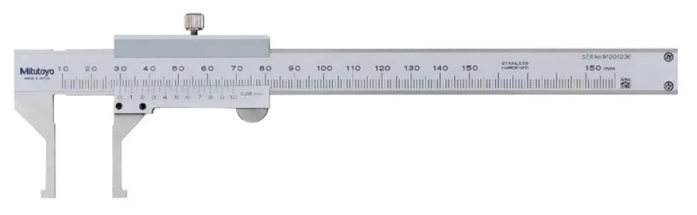Mitutoyo Nonieskjutmått 536-145 med utåtriktade mätskänklar 10-150mm, 0,05mm