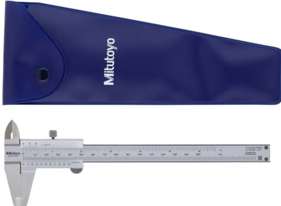 Mitutoyo Nonieskjutmått 530-104 0-150mm, 0,05mm, flat sticka