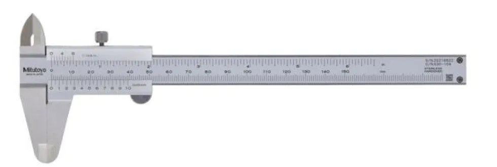 Mitutoyo Nonieskjutmått 530-104 0-150mm, 0,05mm, flat sticka