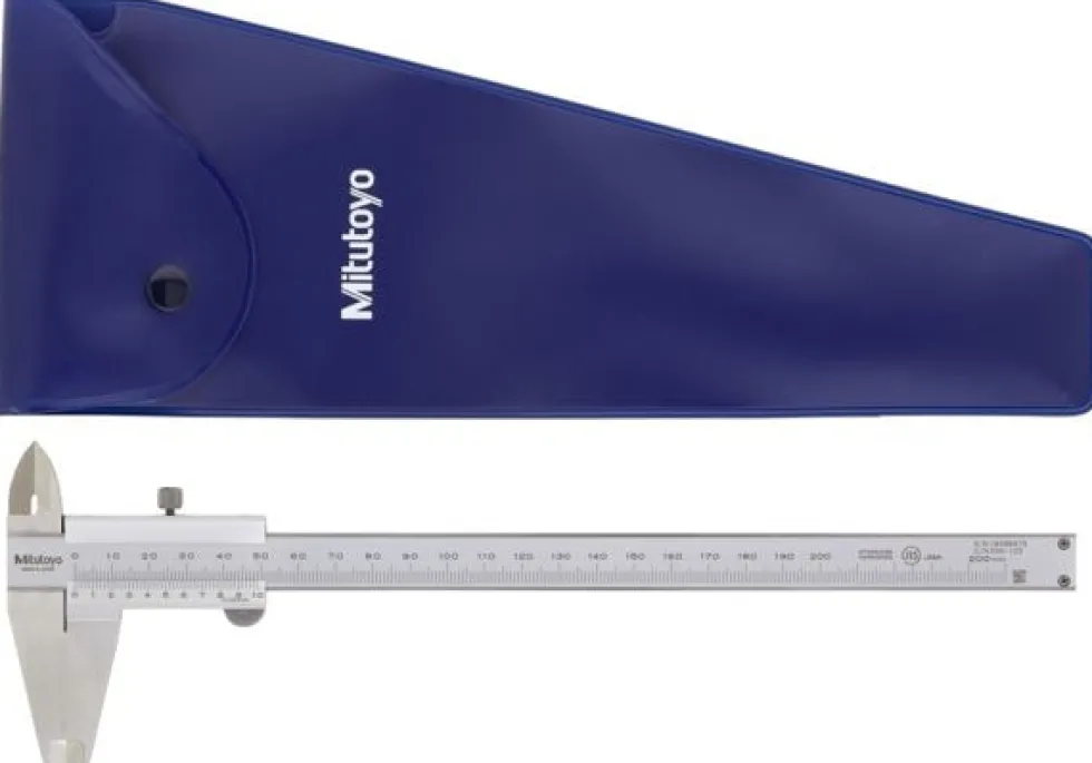 Mitutoyo Nonieskjutmått 530-123 0-200mm, 0,02mm, flat sticka