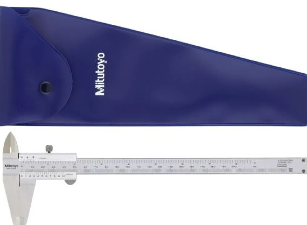 Mitutoyo Nonieskjutmått 530-114 0-200mm, 0,05mm, flat sticka