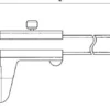 Mitutoyo Nonieskjutmått 536-135 0-200mm, 0,05mm tunna hårdmetallbel. skänklar