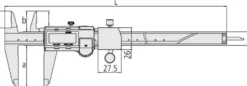 Mitutoyo Skjutmått 573-182-30 för toleransmätning 0-150mm, 0,01mm, datautgång