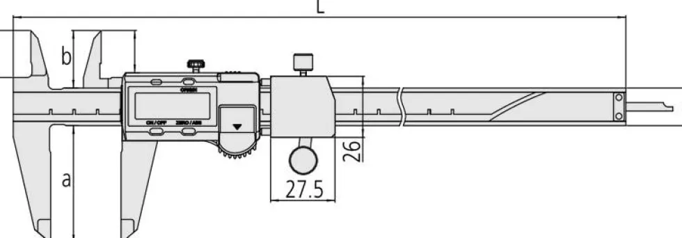 Mitutoyo Skjutmått 573-181-30 för toleransmätning 0-100mm, 0,01mm, datautgång