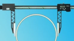 Mitutoyo Skjutmått 552-164-10 i kolfiber 0-80in, 0,0005in extra långa skänklar, IP66, datautgång