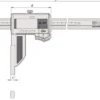 Mitutoyo Skjutmått 552-302-10 i kolfiber 0-450mm, 0,01mm, IP66, datautgång