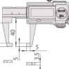 Mitutoyo Skjutmått 573-653-20 med inåtriktade mätskänklar 0-150mm, 0,01mm, IP67