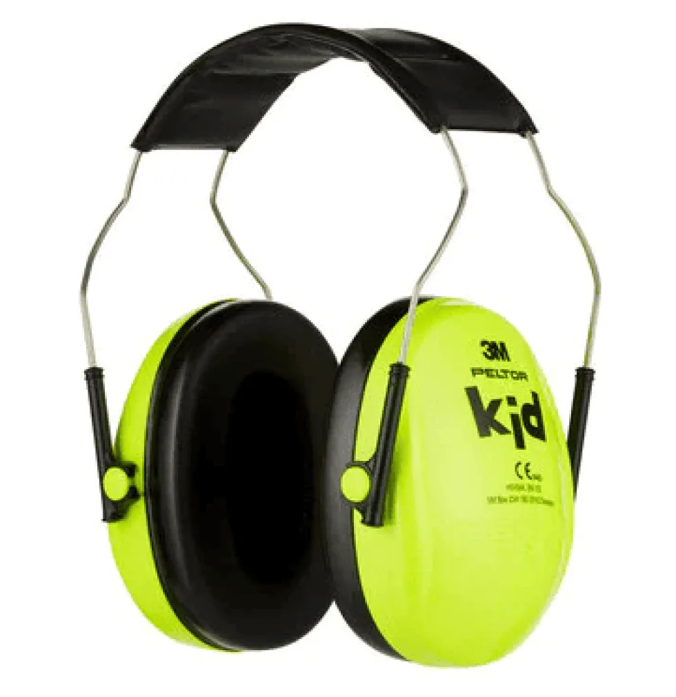 3M Peltor Kid Hörselskydd för barn - Neongrön H510AKG