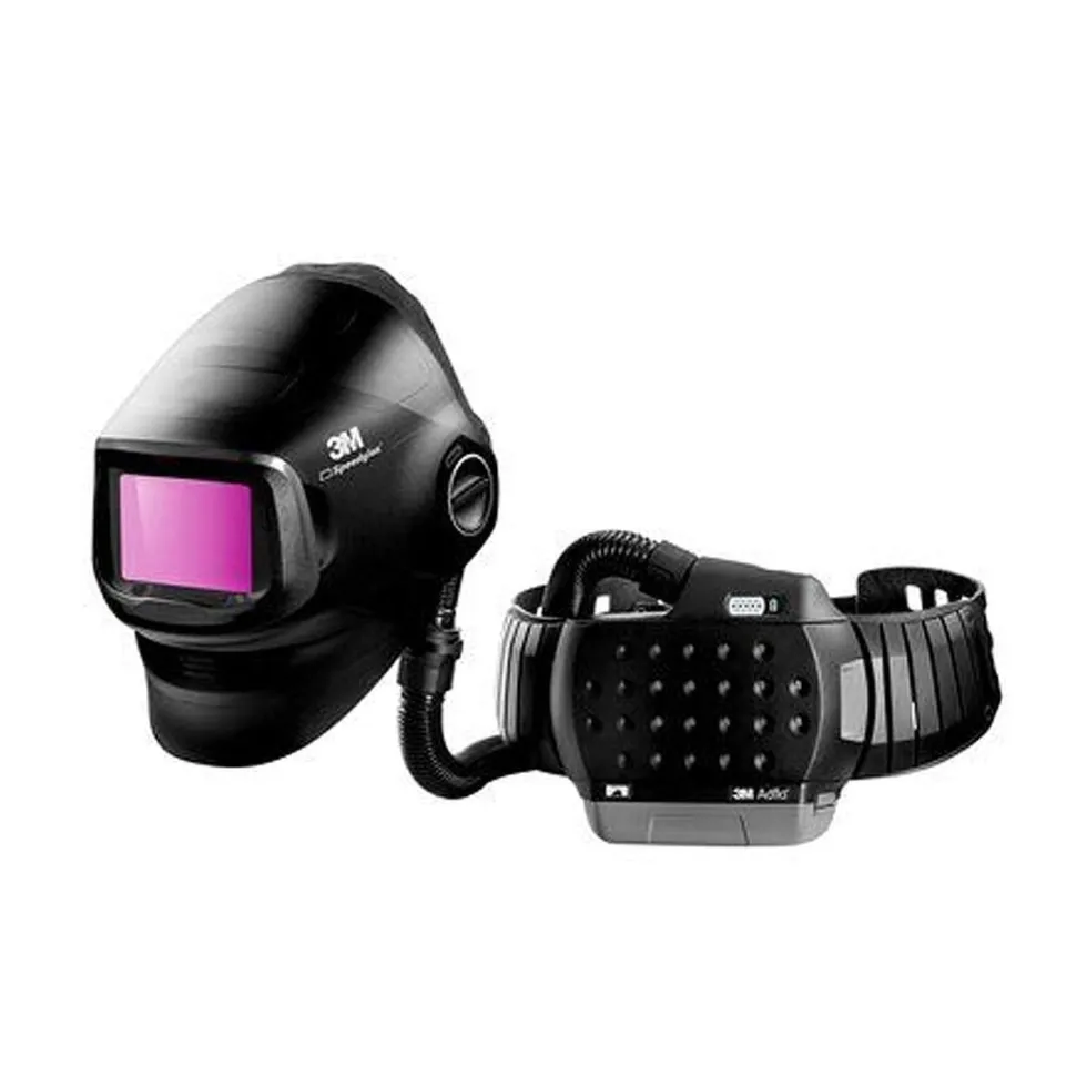 3M Speedglas Svetshjälm G5-01 med Svetsglas med variabel färg G5-01VC & 3M Adflo, 617830