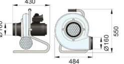Nederman Fläkt N24 Portabel, 1-fas