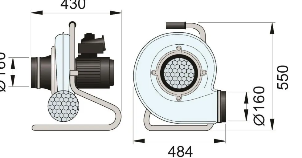 Nederman Fläkt N24 Portabel, 1-fas