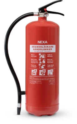 Nexa Brandsläckare 6kg Pulver 43A 233B C Röd