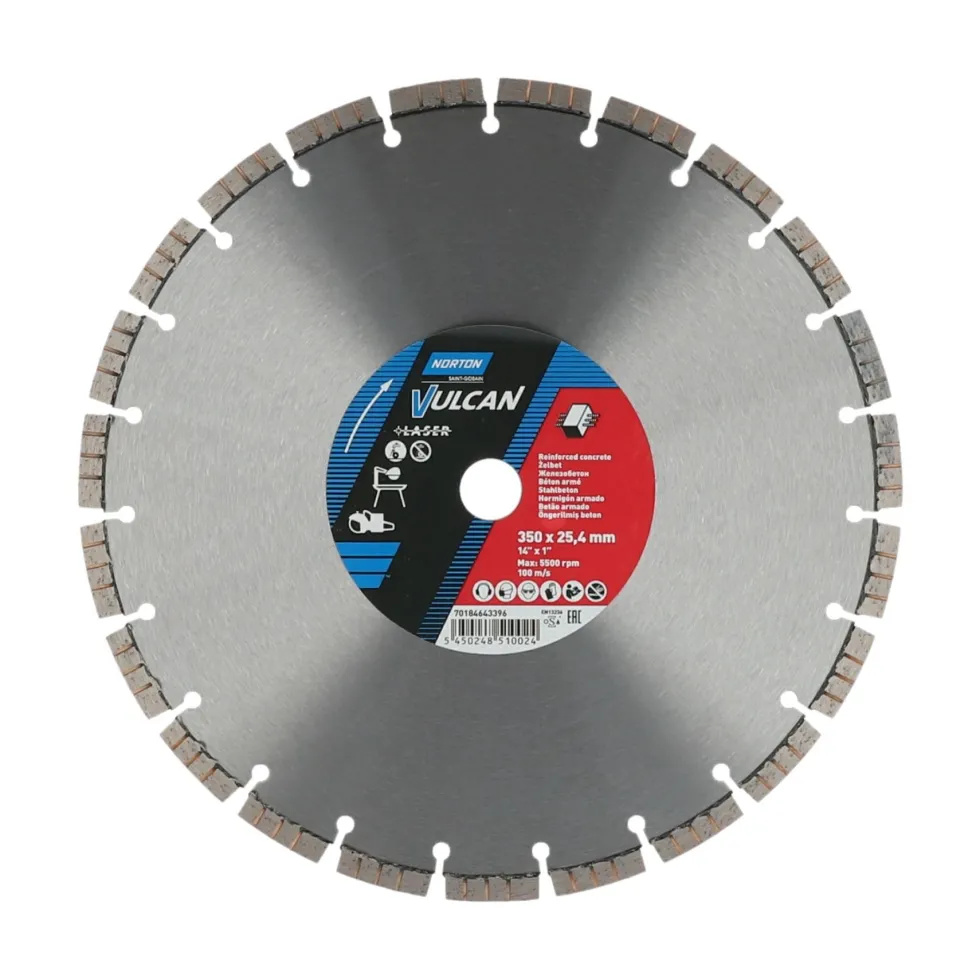 Norton Diamantkapskiva Vulcan Turbo Laser 350x25.4x3.2mm