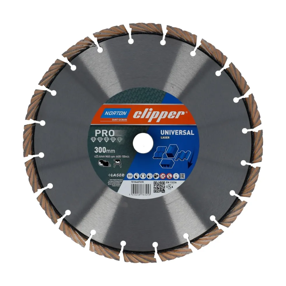Norton Diamantklinga Pro Uni Laser 300x25.4x3.1mm H12