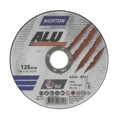 Norton Kapskiva för aluminium ALU Ultra Thin 125x1.6x22,23mm A 46 Q-BF41 Typ 41