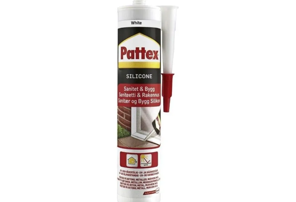 Pattex Bygg- & sanitetssilikon 280ml