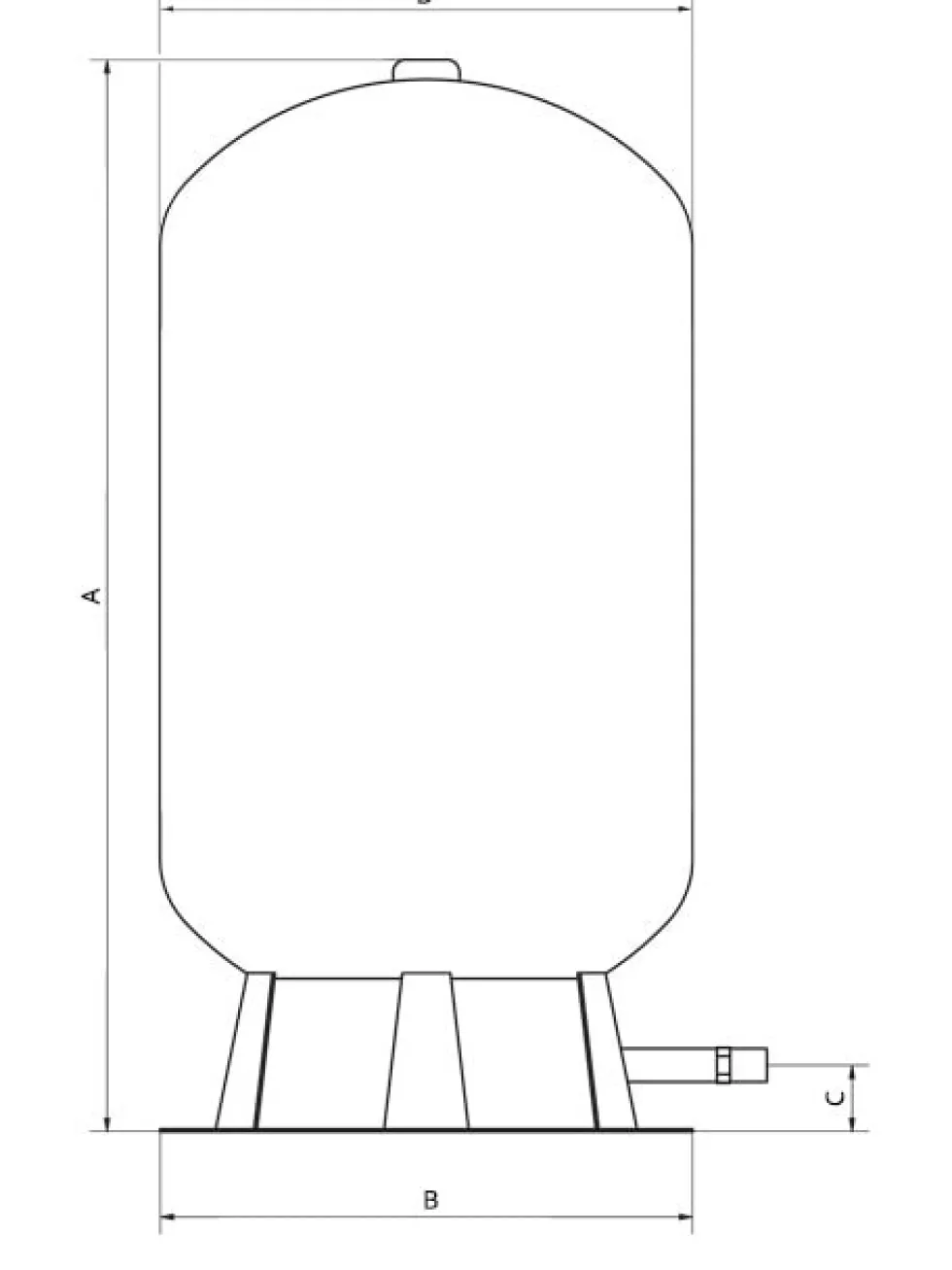 Pentair Wellmate Membranhydrofor i glasfiber