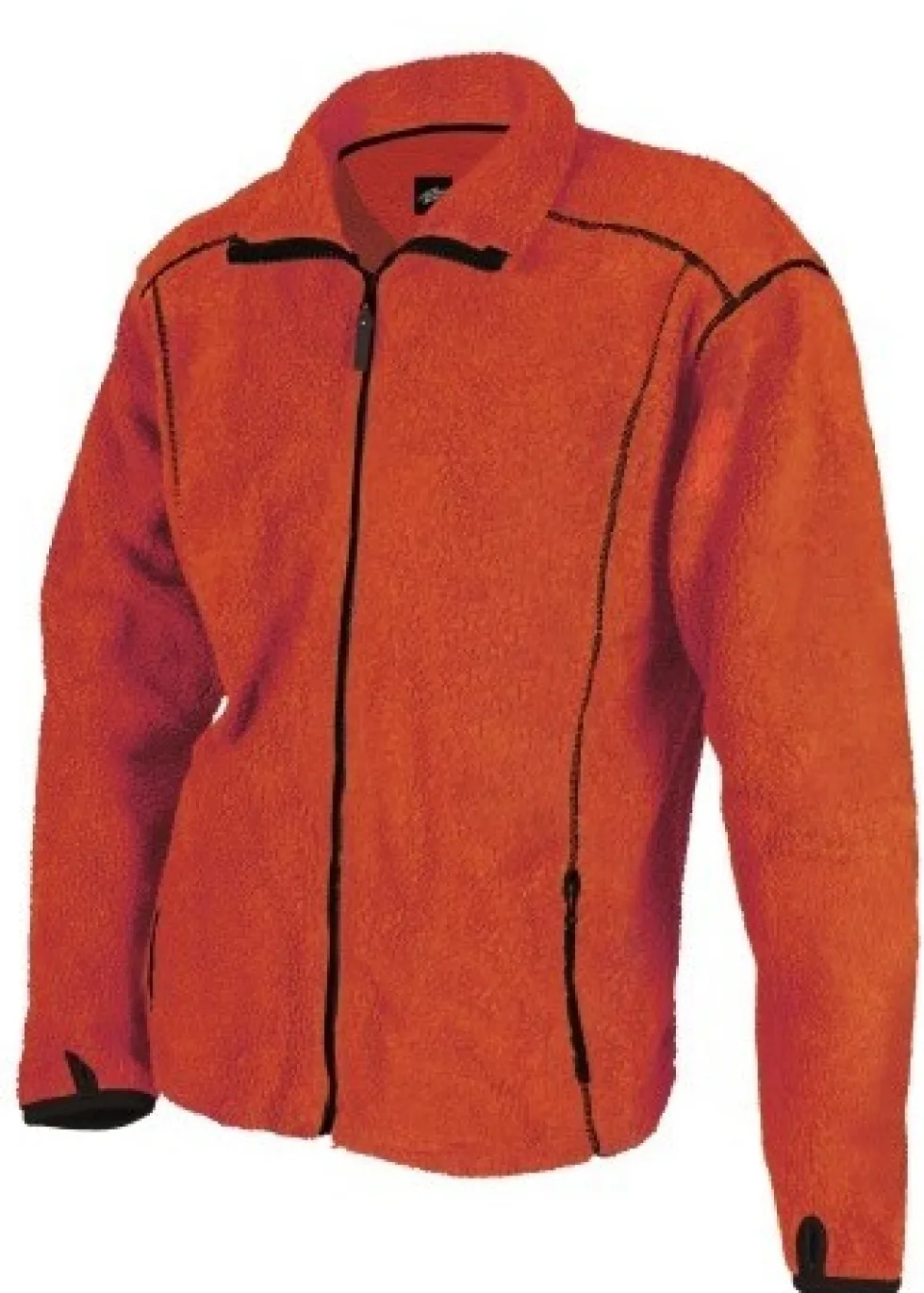 Perzoni Svart/Orange Fiberpälsjacka