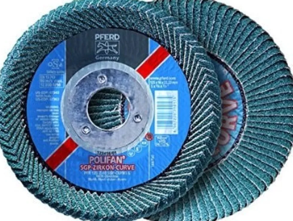 Pferd Lamellrondell Polifan-Curve 125x22,23mm Z SGP Curve Steelox, radiell