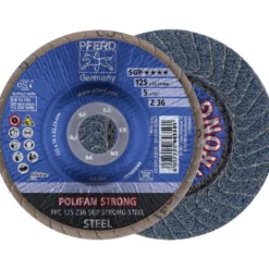 Pferd Lamellrondell Polifan Strong Steel 125x22,23mm A 36