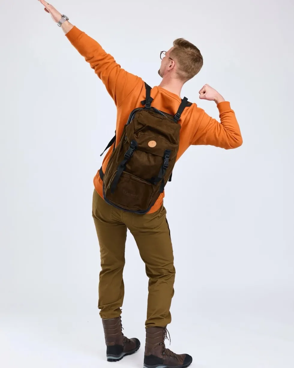 Pinewood Hunting Chair Ryggsäck Suede Brown