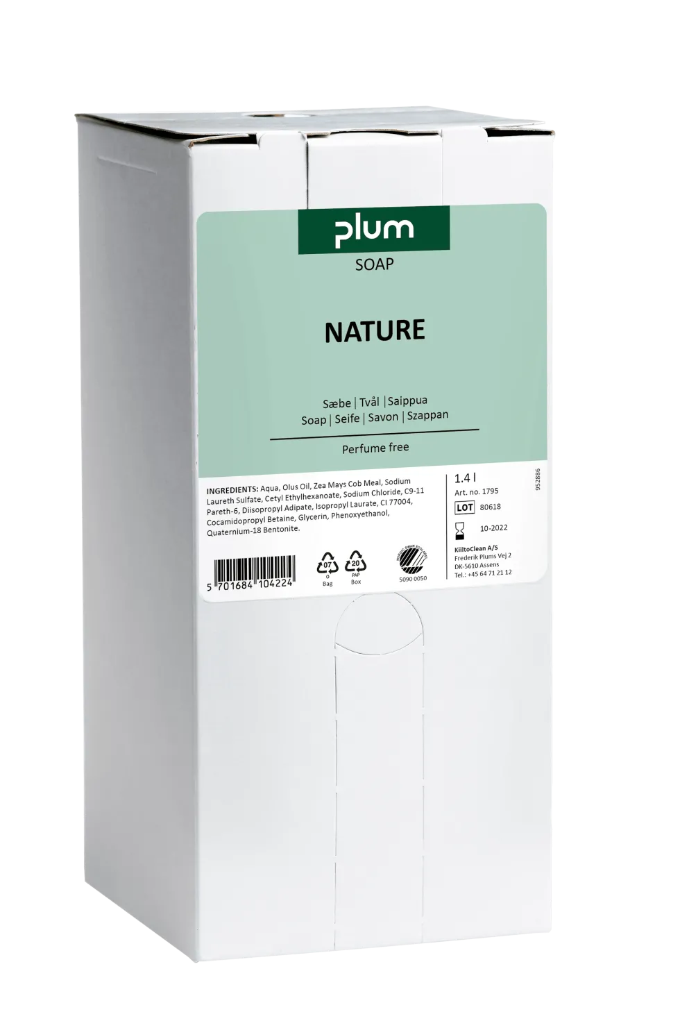 Plum Daily Tvål, oparfymerad, 1,4 L