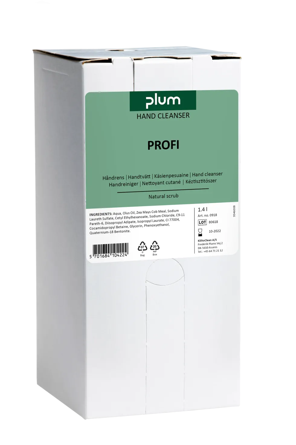 Plum Handrengöring Plum Profi 1,4 L Bag in box