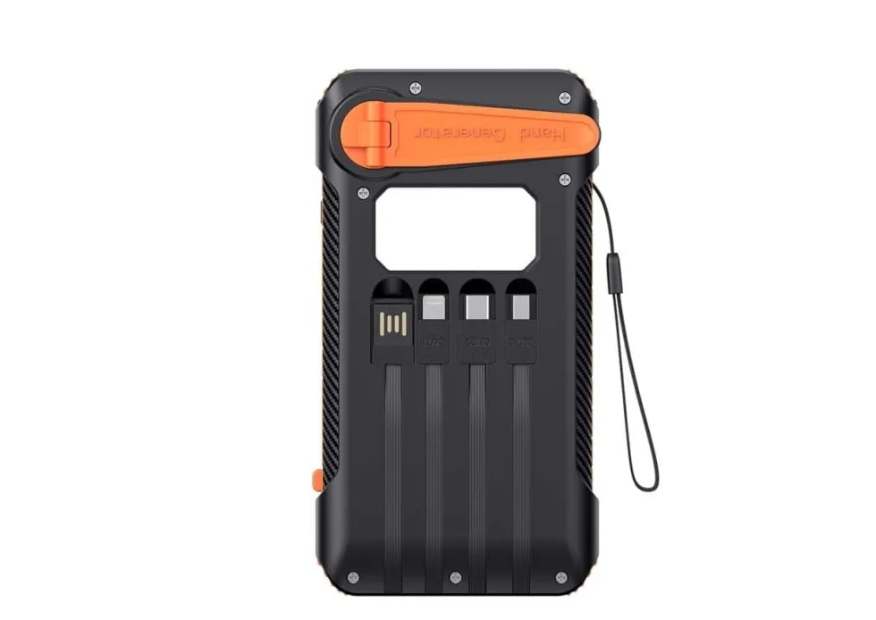PowerTrend solcells-powerbank med vev, 10000 mAh