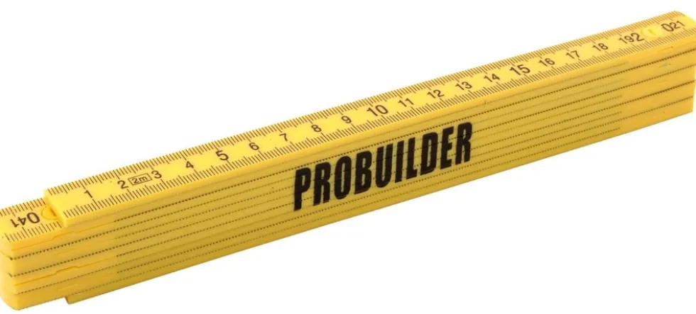 ProBuilder Meterstock plast 2m, metrisk