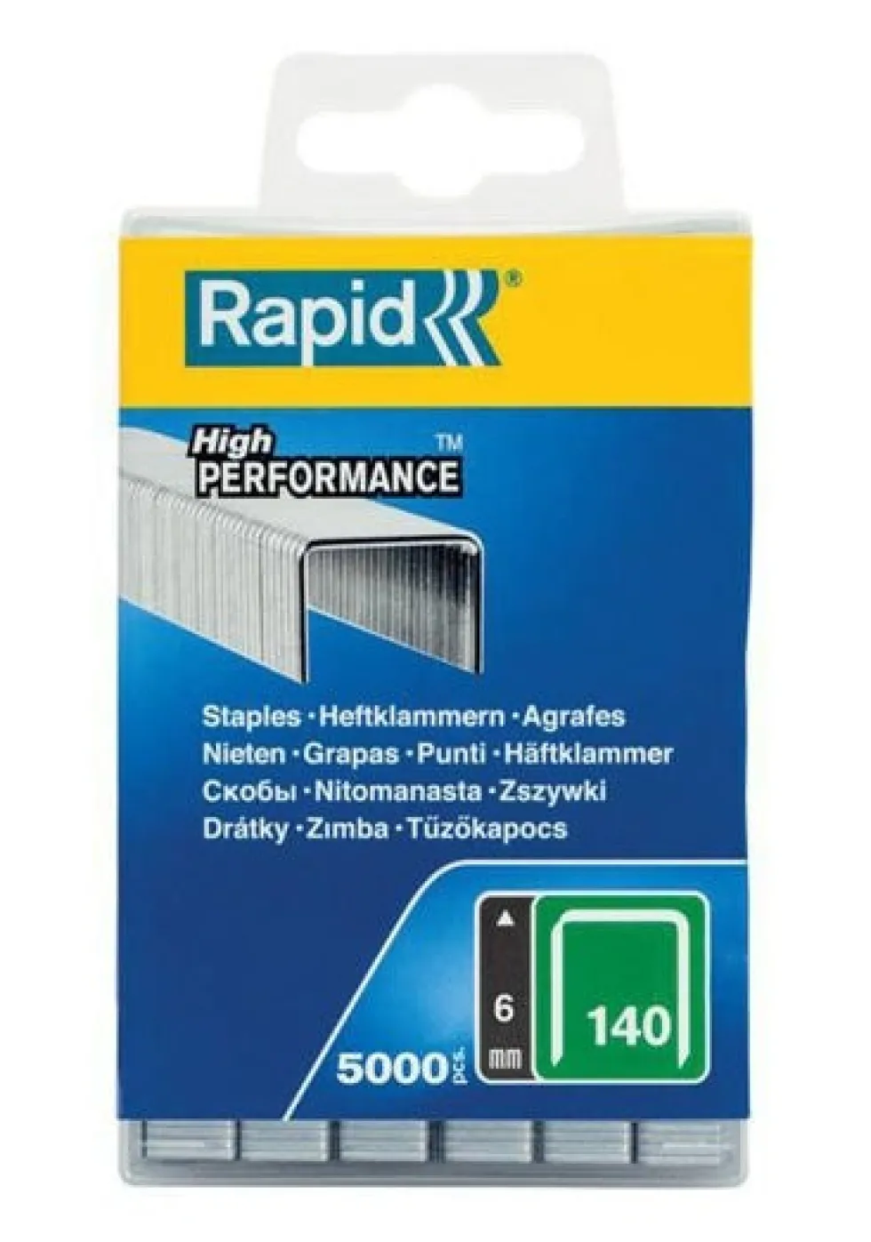 Rapid Häftklammer 140, galvad, 5000-pack