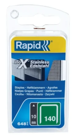 Rapid Häftklammer 140/10mm, rostfri, 2000-pack