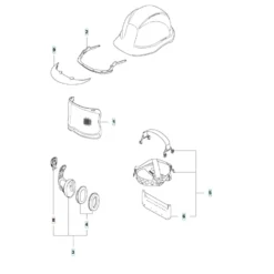 Reservdelar till Husqvarna Functional Hjälm H200
